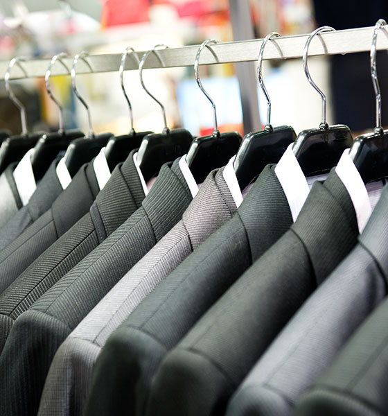 suits and dry cleaning